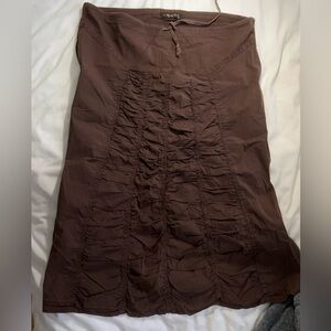 XCVI Chocolate A-Line Skirt